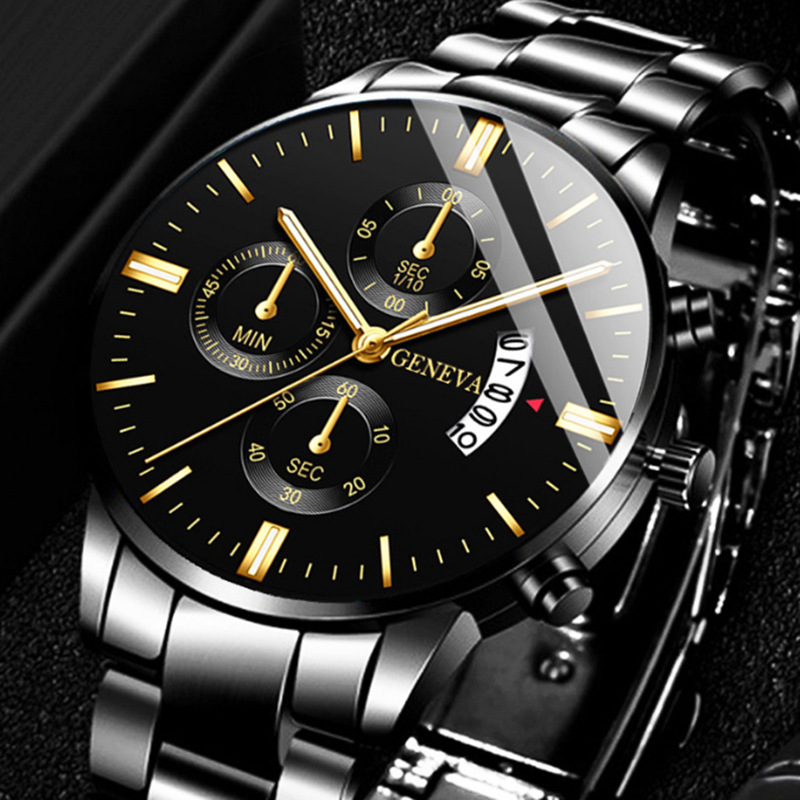 Luxury Watch Exchange - Luxury Stainless Steel Men Calendar Quartz