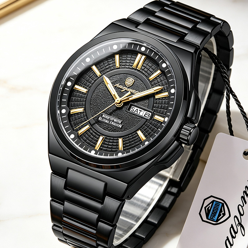Luxury Watch Organizer - PAAZOMU Fashion Luxury Men's Watch Stainless