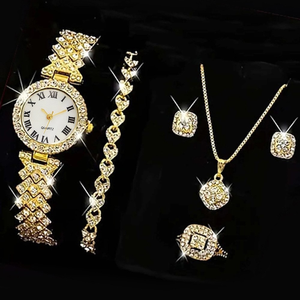 Luxury Watch Organizer - 6PCS/Set Luxury Rhinestone Women Watches Fashion