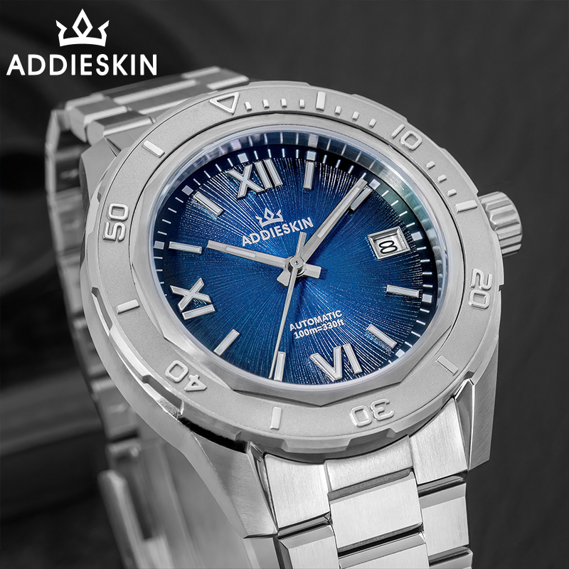 Luxury Watch All Black - AddiesKin K002 40mm Mens Diver Watch