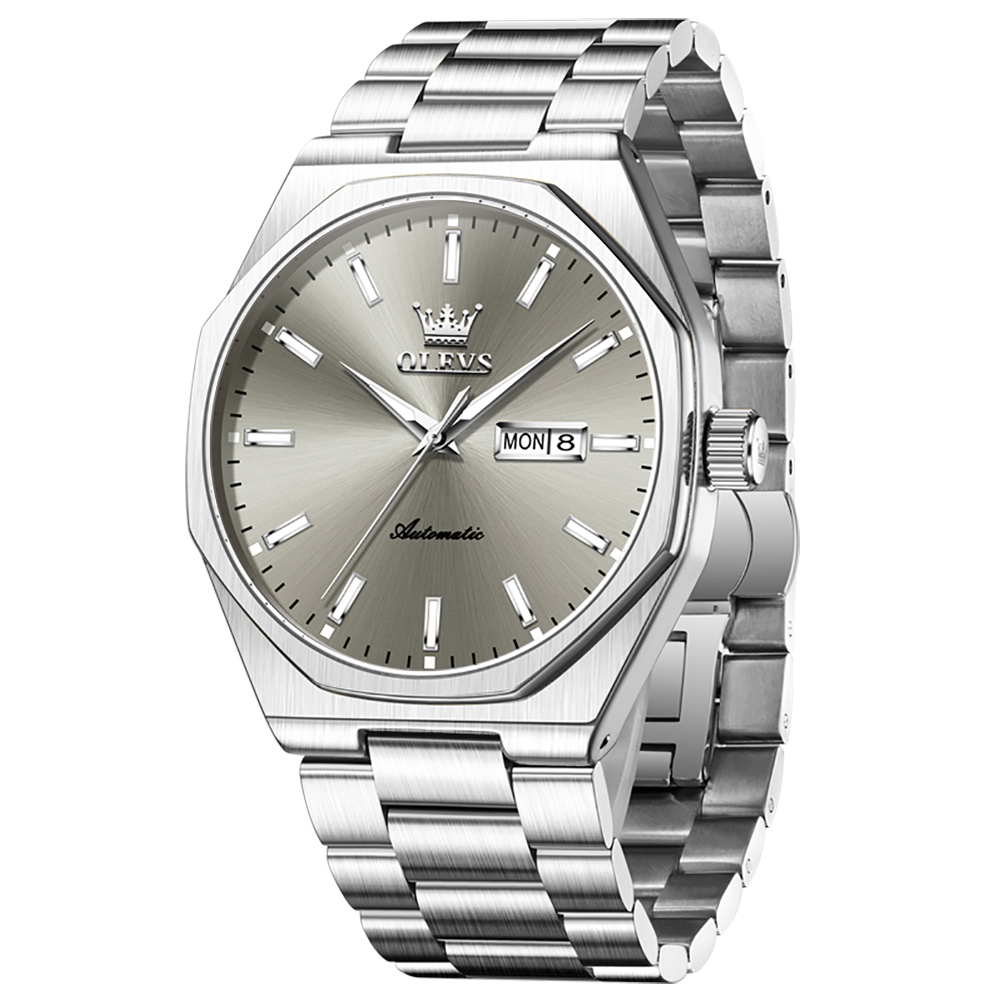 Luxury Watch Display - OLEVS Luxury Men Automatic Mechanical Wristwatch