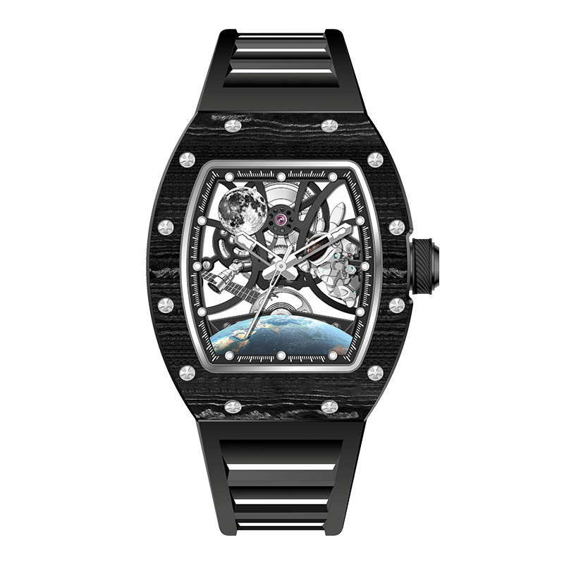 Luxury Watch Trading - Barrel Hollow Mechanical Watch Men Richard