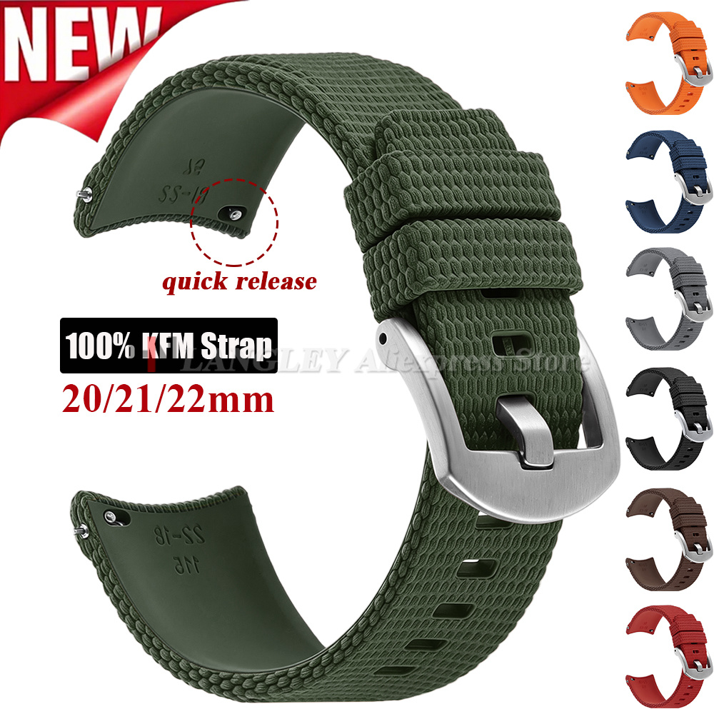 Luxury Watch Engraving - Fluoro Rubber Strap for Omega Seamaster