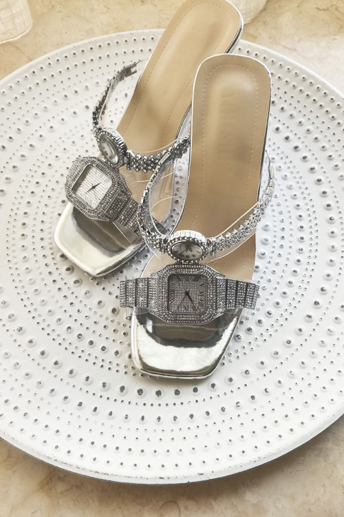 Luxury Watch Leather - Original design Crystal watch high heels