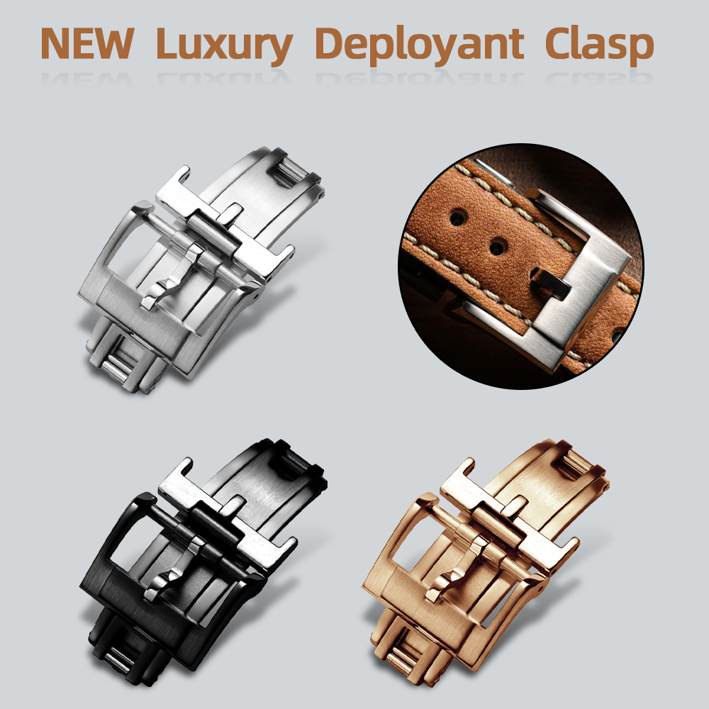 Luxury Watch Engraving - NEW Luxury Deployant Clasp 16mm 18mm