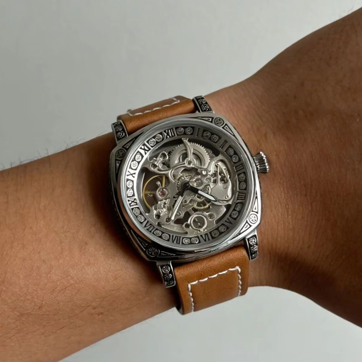 Luxury Watch It - New Vintage Skeleton Mechanical Watch for