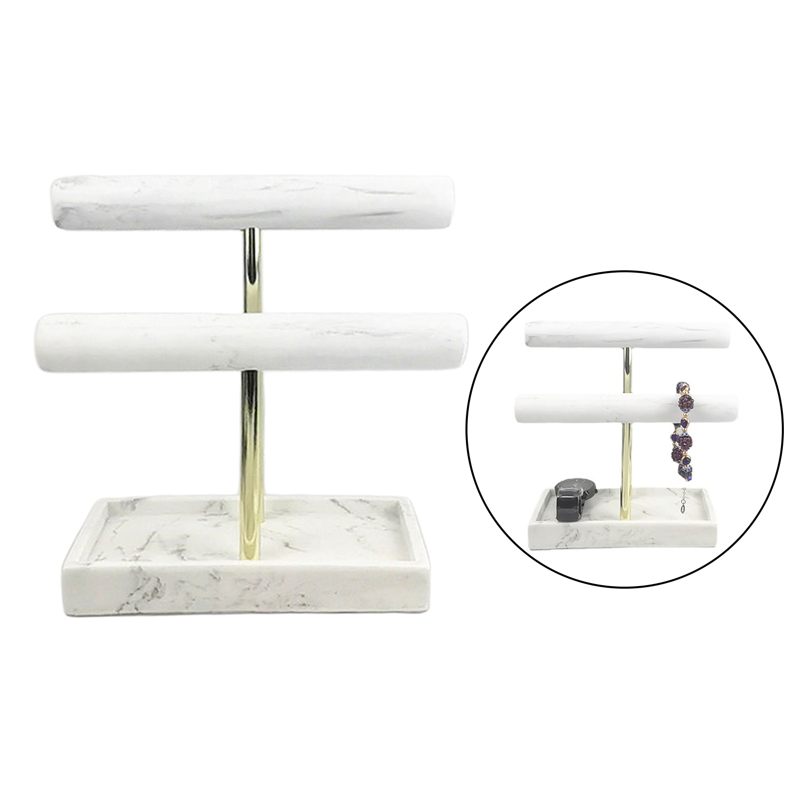 Luxury Watch Tier - 2 Tiers Luxury Marble Watch Holder