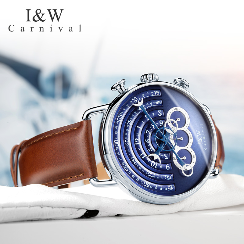 Luxury Watch Japan Brand - New Switzerland I&W CARNIVAL Luxury Brand