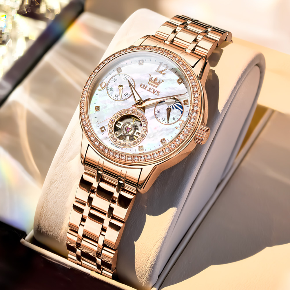 Luxury Watch Leather - OLEVS Women's Watches Top Brand Luxury