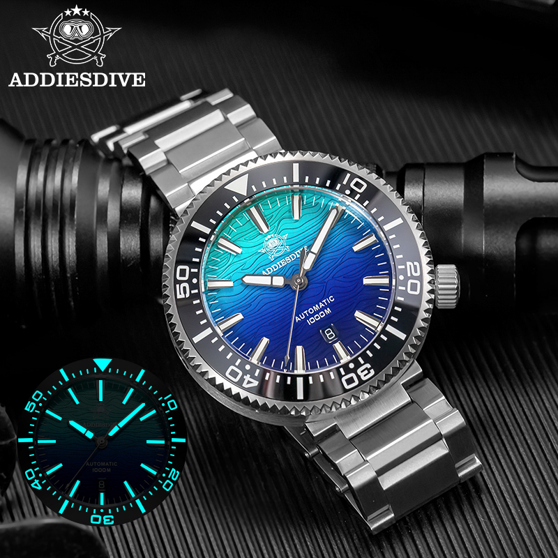 Luxury Watch It - ADDIESDIVE AD2526 Reloj Hombre 100bar Diver