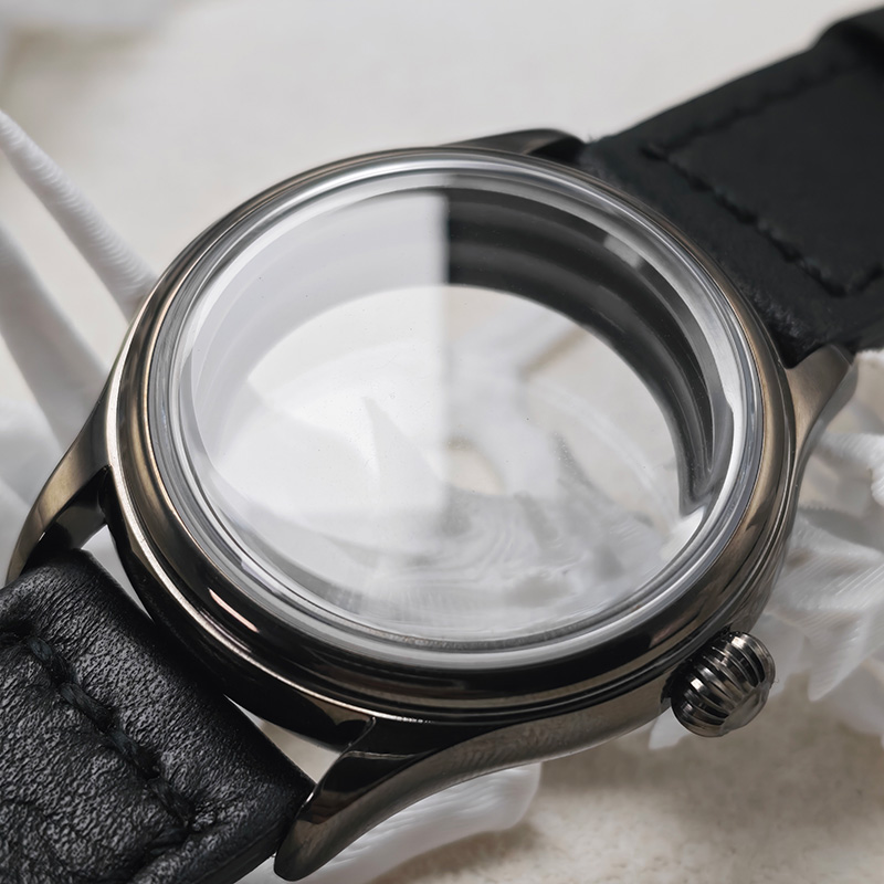Exhibition Caseback - Gun Grey Classical NH35 Watch Case