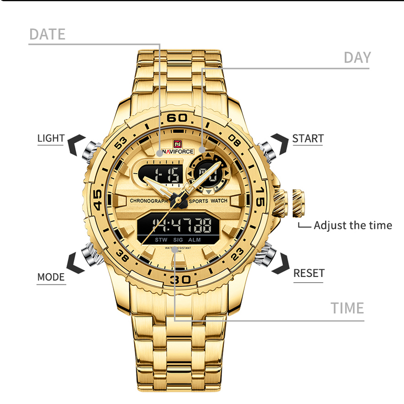 NAVIFORCE Man's Quartz Watches - Luxury Watch Trading review and price