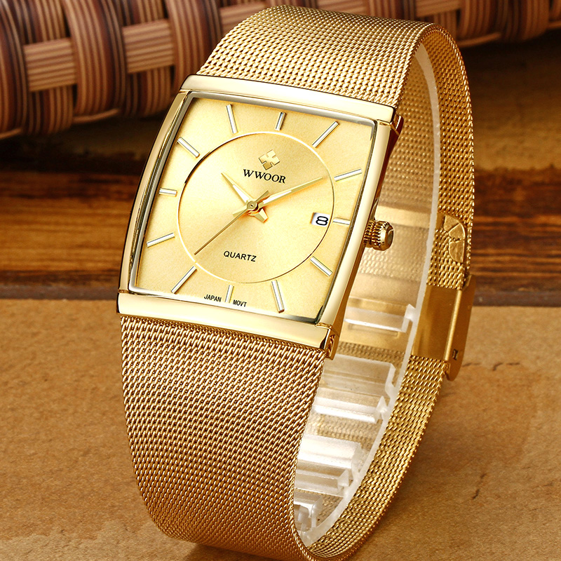 Wwoor Brand Luxury Gold Men Sq - Luxury Watch Japan Brand review and price