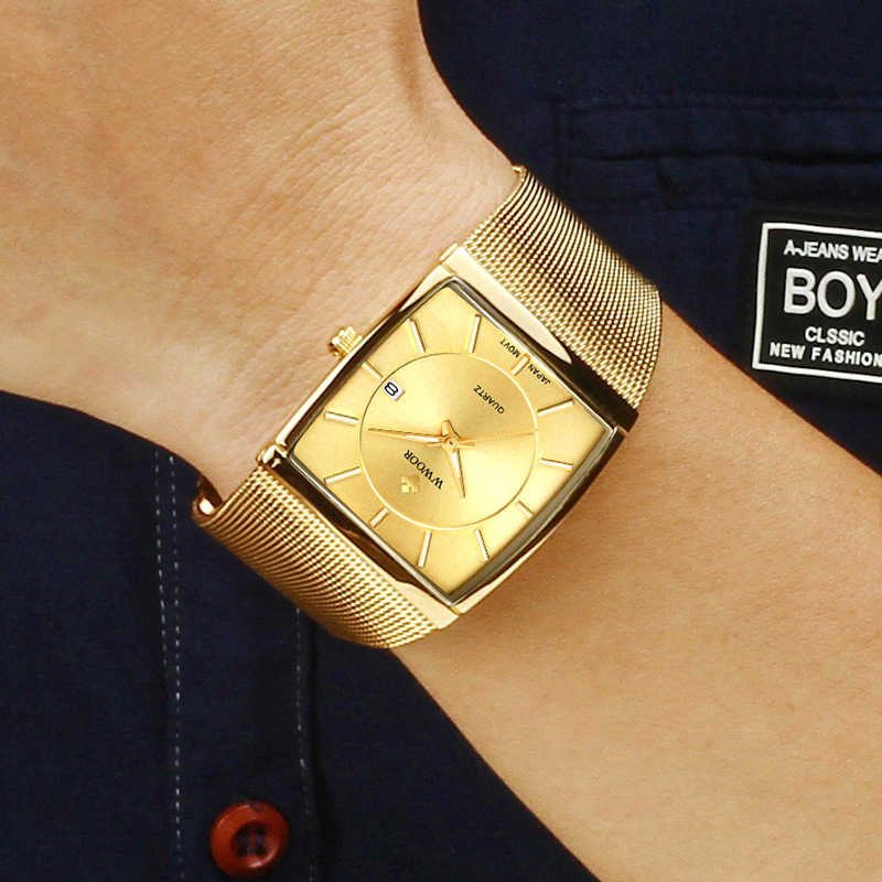 Wwoor Brand Luxury Gold Men Sq - Luxury Watch Japan Brand review and price