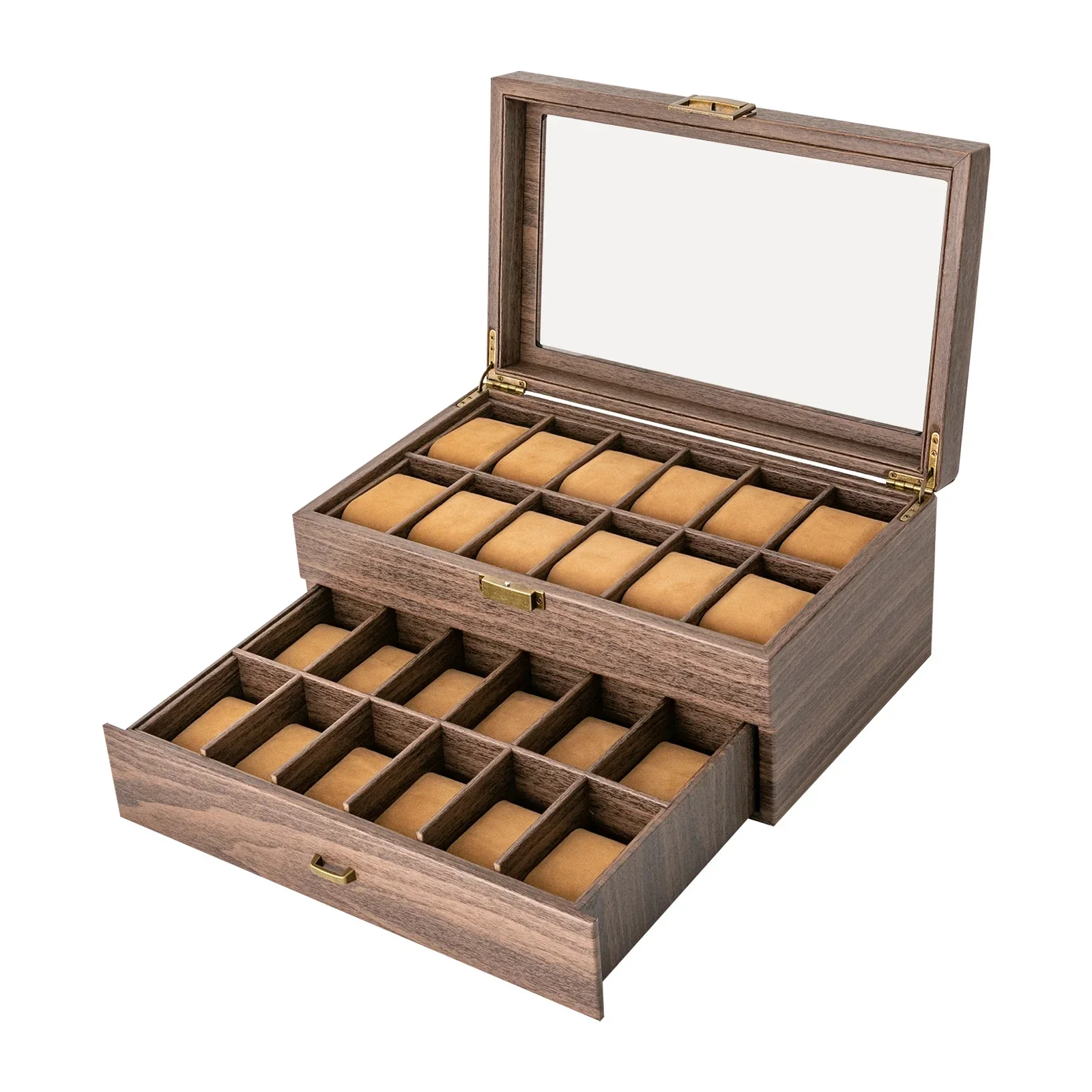 Luxury 2-Tier Wooden Watch Dis - Luxury Watch Tier review and price