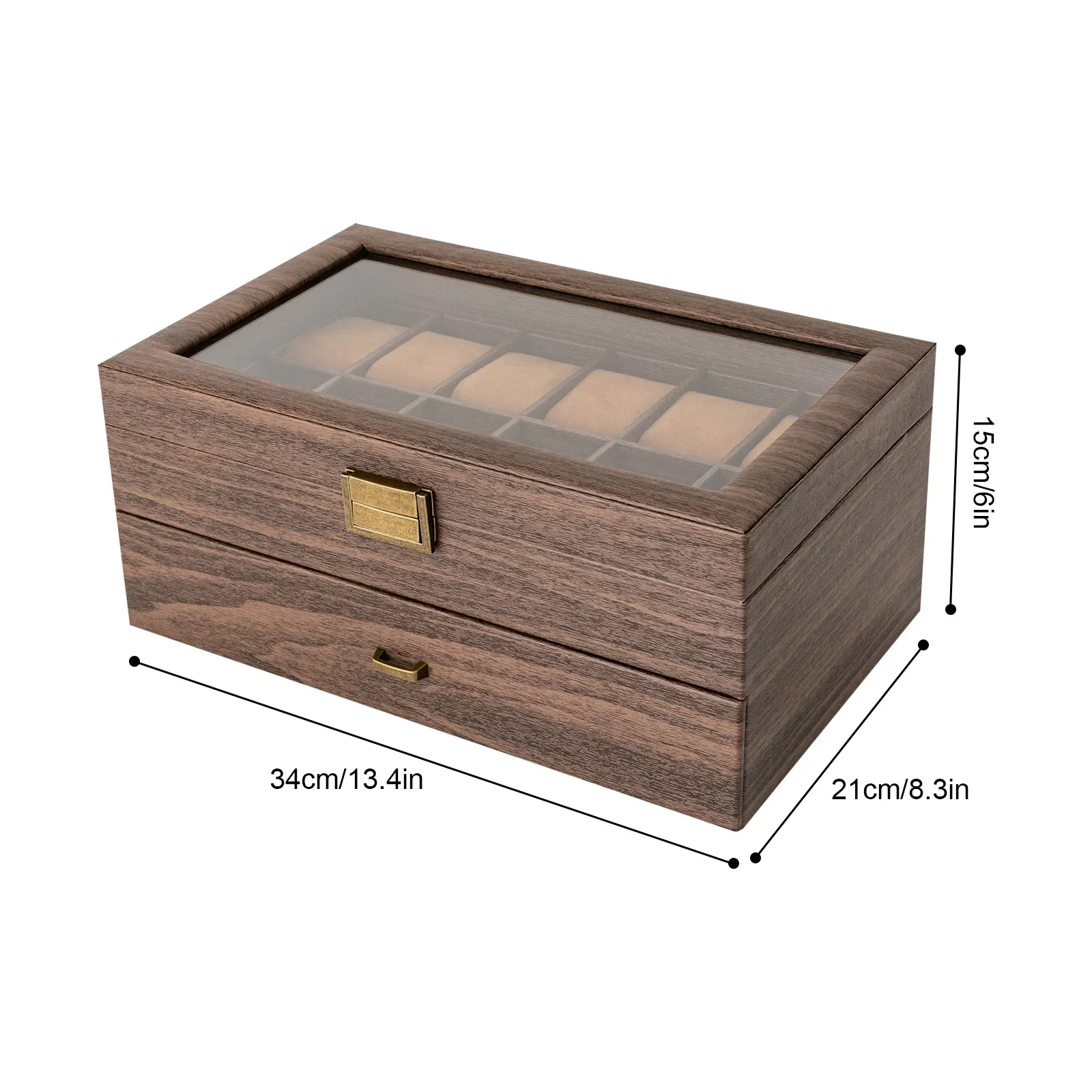 Luxury 2-Tier Wooden Watch Dis - Luxury Watch Tier review and price