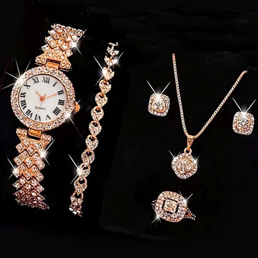 6PCS/Set Luxury Rhinestone Wom - Luxury Watch Organizer review and price