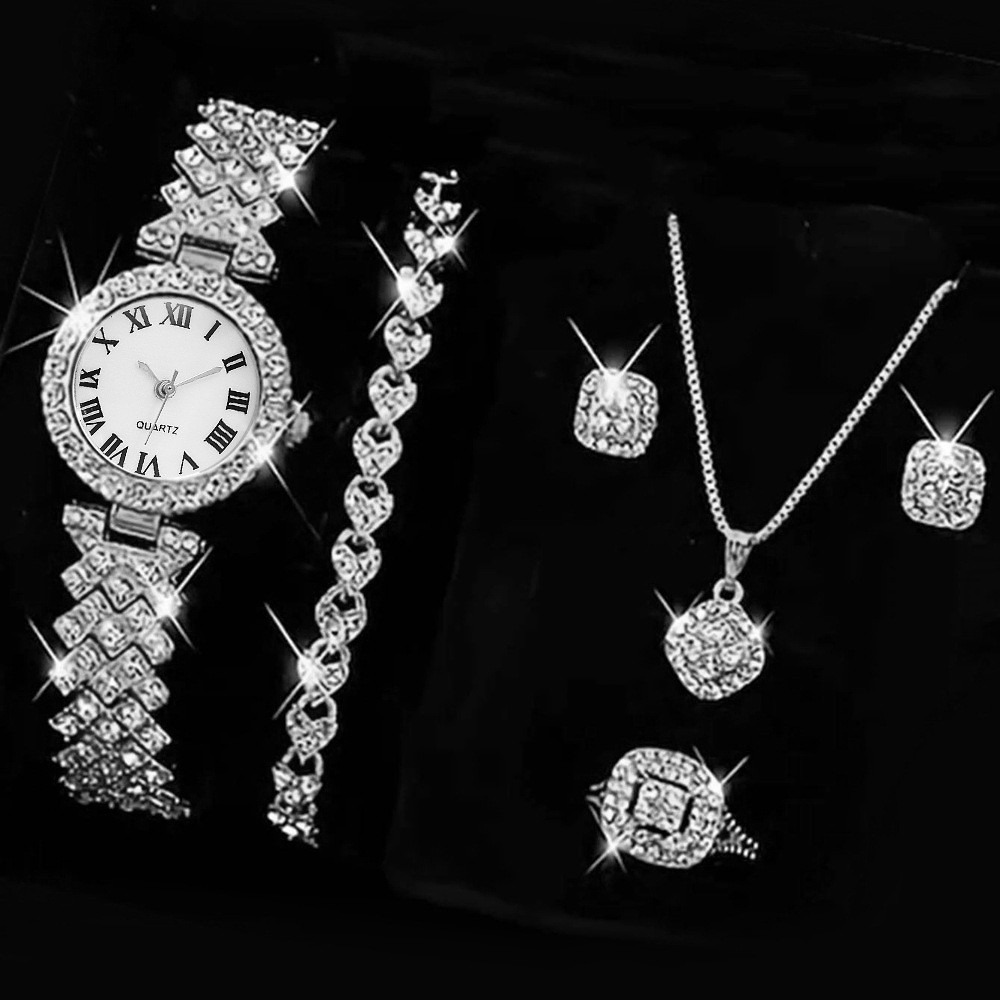 6PCS/Set Luxury Rhinestone Wom - Luxury Watch Organizer review and price
