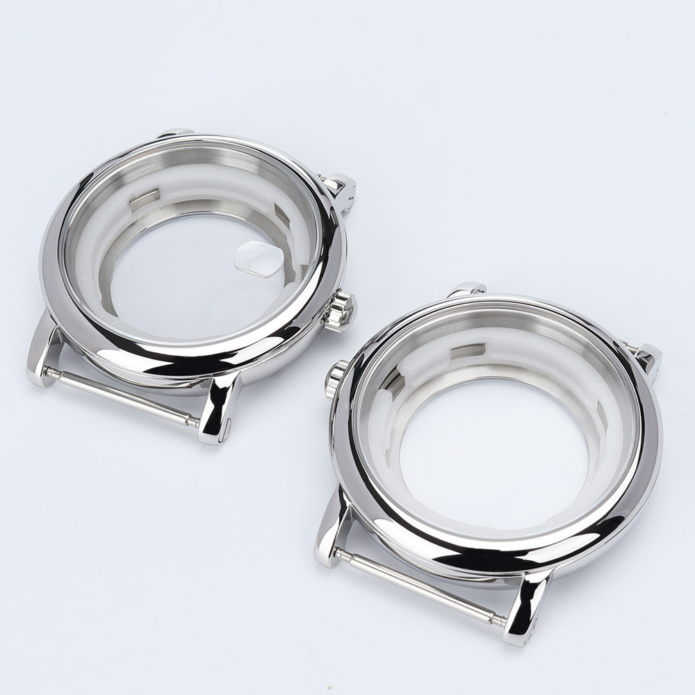 44mm Polished watch case nh35a - Exhibition Caseback review and price
