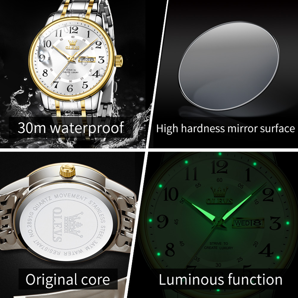 OLEVS Casual fashion men's wat - Luxury Watch Brand review and price