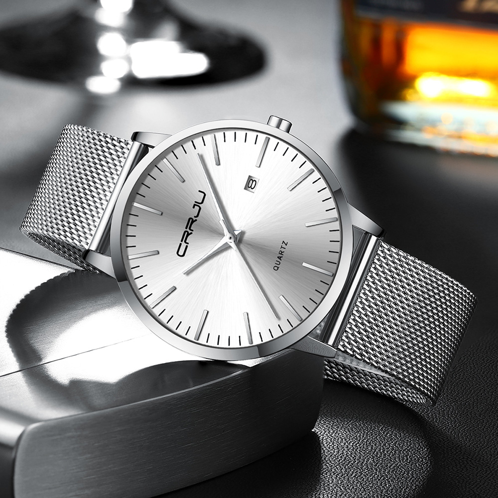 CRRJU New Fashion Mens Watches - Luxury Watch Exhibition review and price