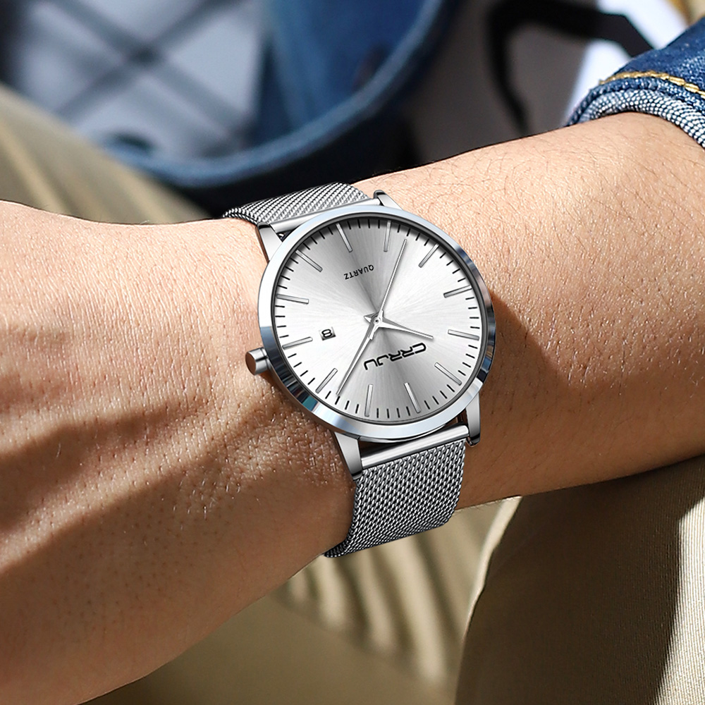 CRRJU New Fashion Mens Watches - Luxury Watch Exhibition review and price