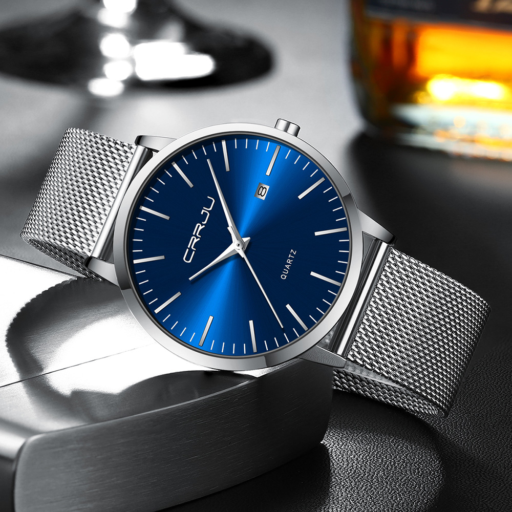 CRRJU New Fashion Mens Watches - Luxury Watch Exhibition review and price