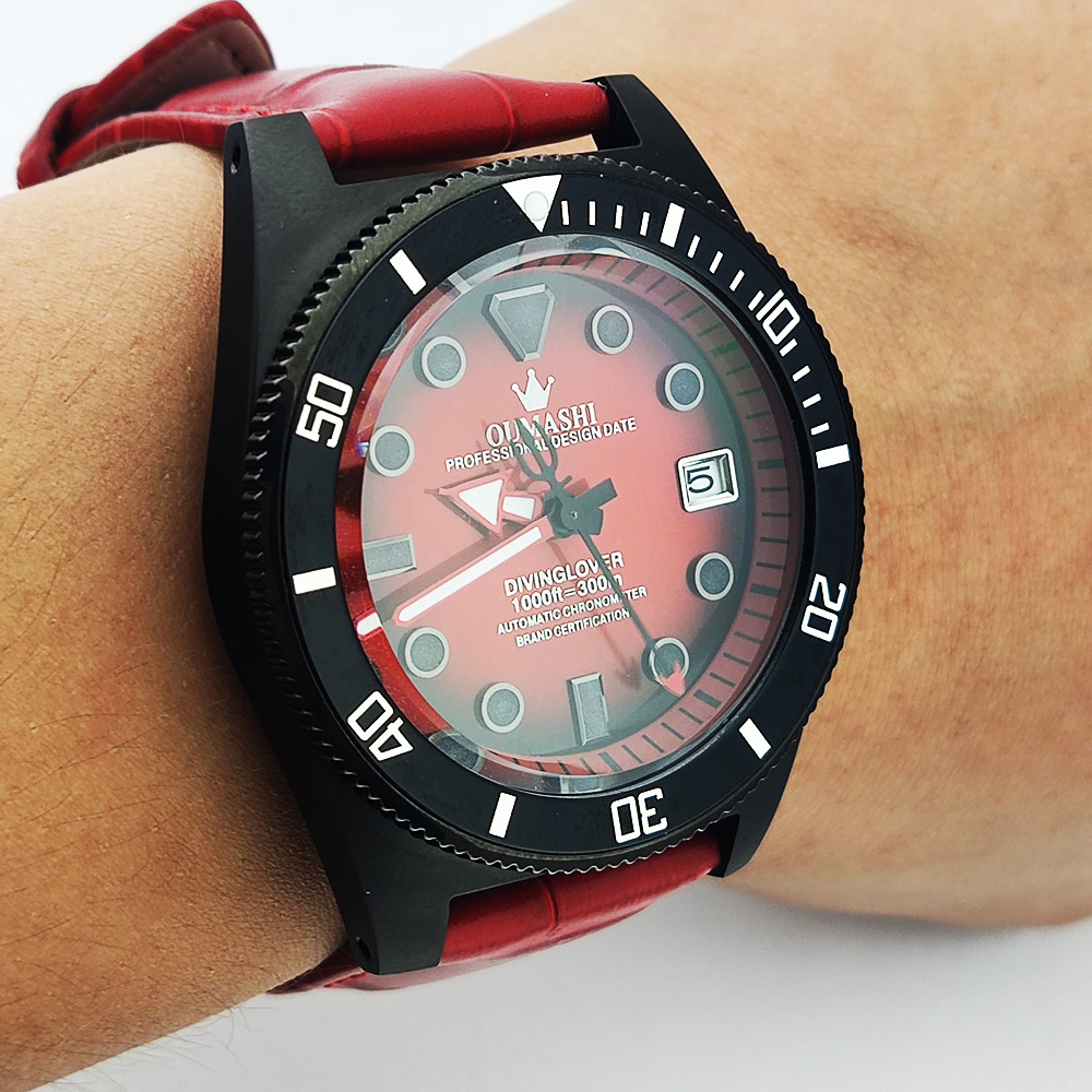 40.5mm customized watch NH35 M - Luxury Watch Leather review and price