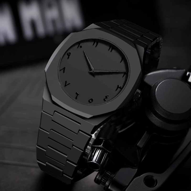 2026 Mens Light Luxury Quartz  - Luxury Watch All Black review and price