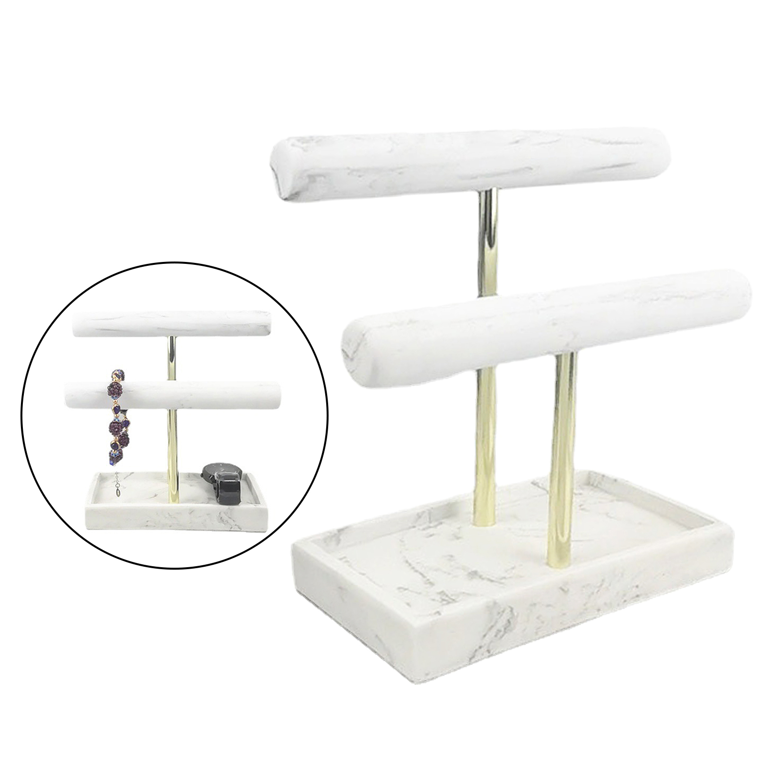 2 Tiers Luxury Marble Watch Ho - Luxury Watch Tier review and price