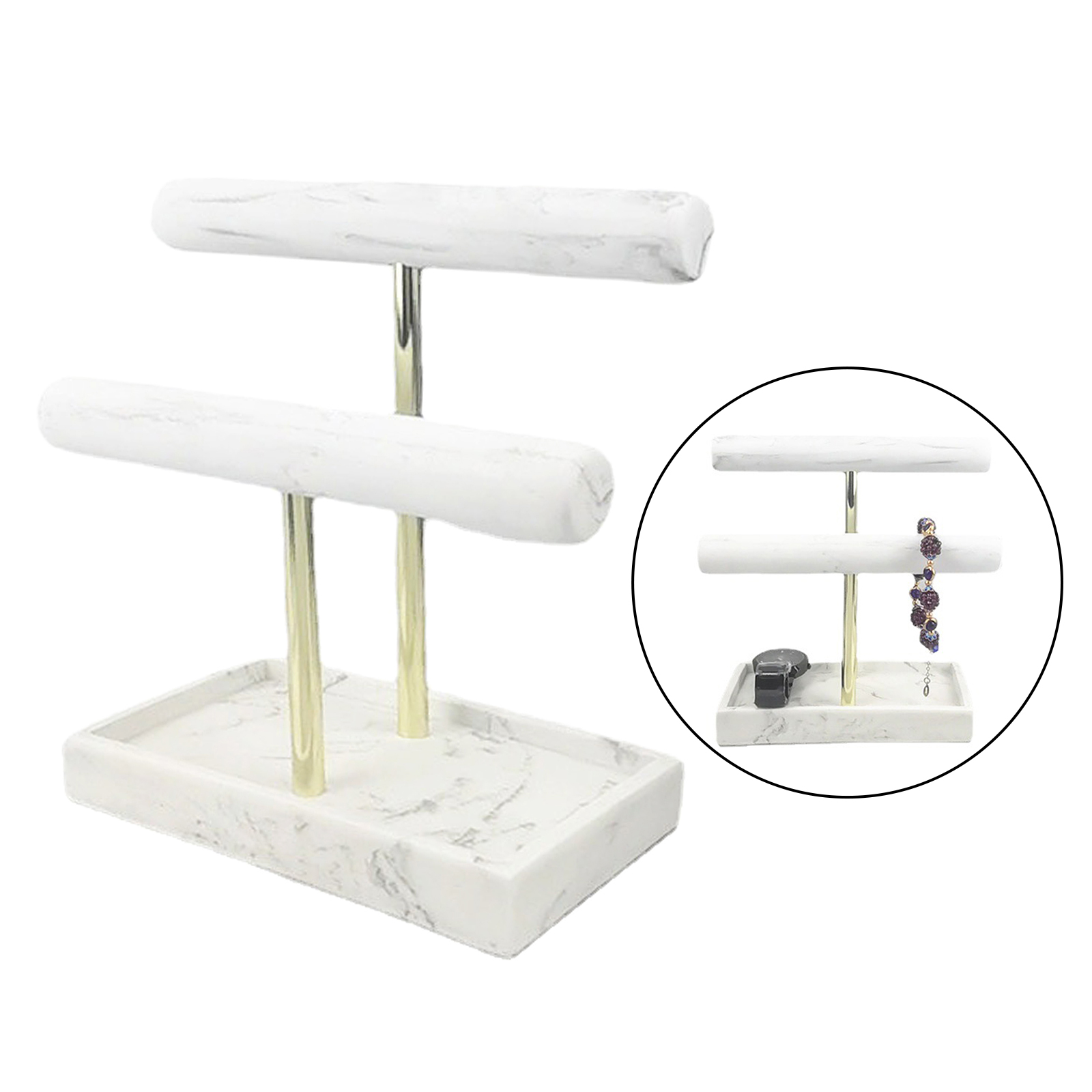 2 Tiers Luxury Marble Watch Ho - Luxury Watch Tier review and price