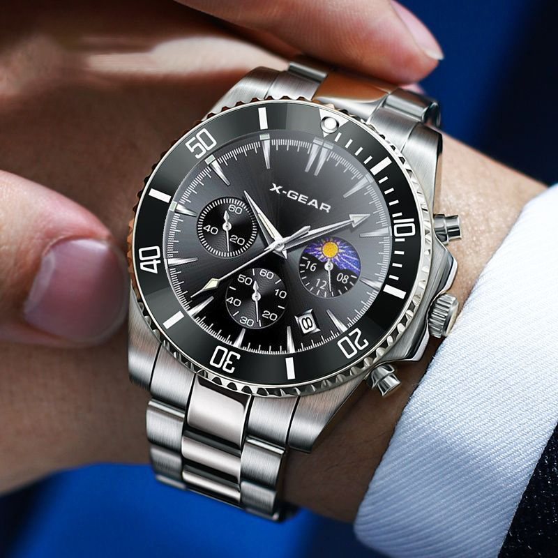 X-GEAR Fashion Calendar Men's  - Luxury Watch All Black review and price