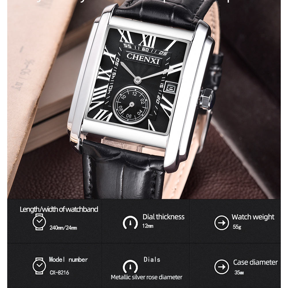 CHENXI 8216 Fashion Classic Sq - Luxury Watch Exhibition review and price