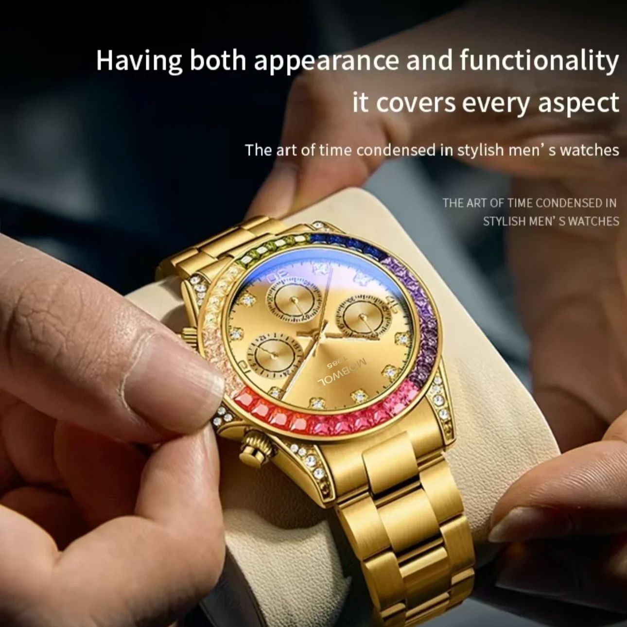 New MOBWOL Men Watch High-end  - Luxury Watch Unique review and price