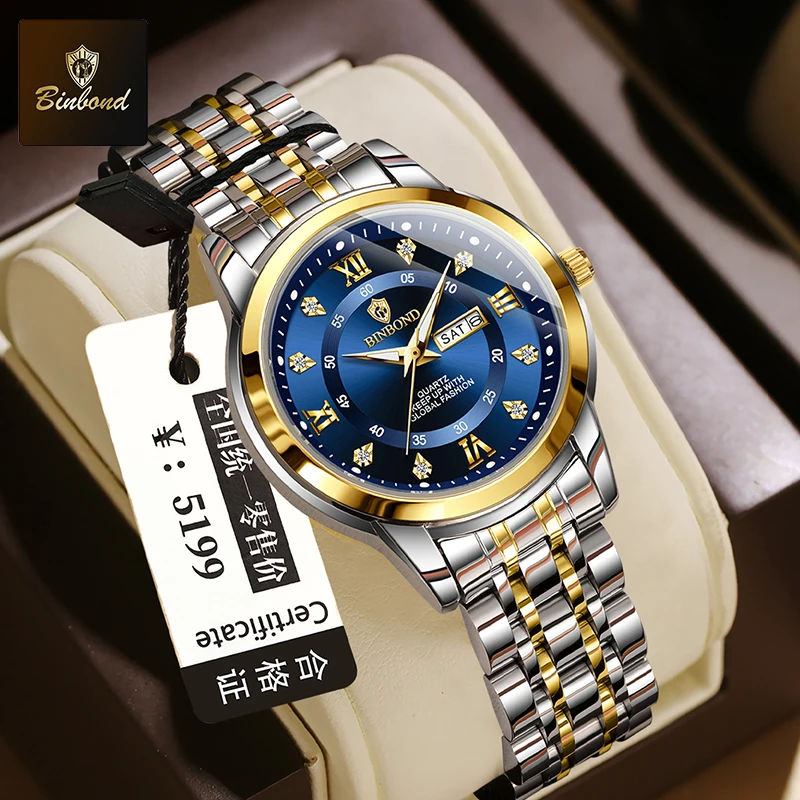 BINBOND B7169 Top Brand Luxury - Luxury Watch Exhibition review and price