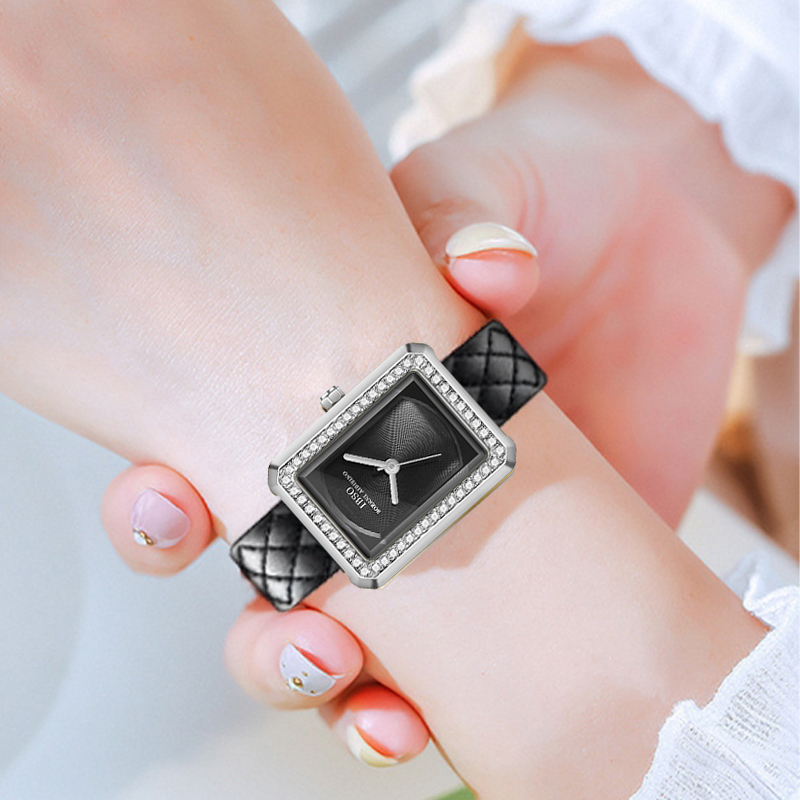 Fashion Leather Woman Watch Re - Luxury Watch All Black review and price