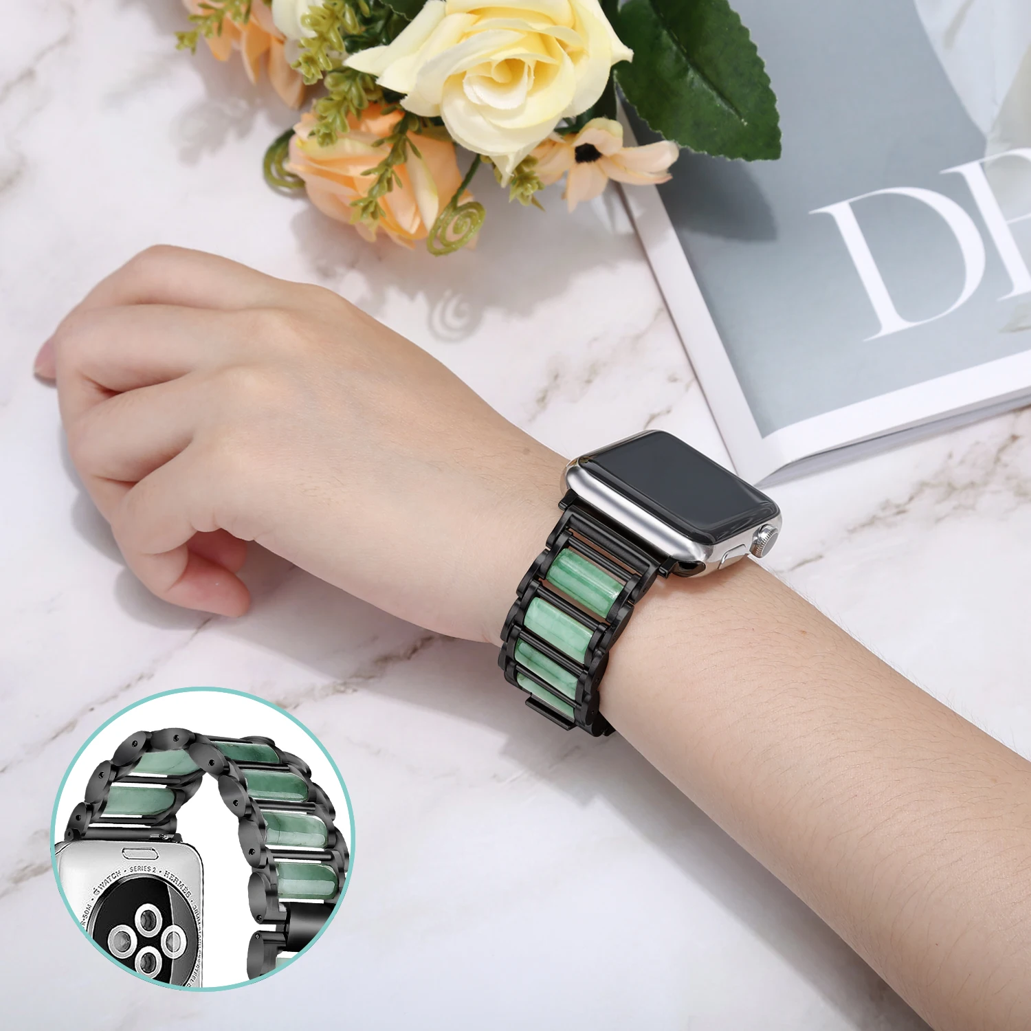 Emerald Jewellery+Metal Strap  - Luxury Watch E Jewellery review and price