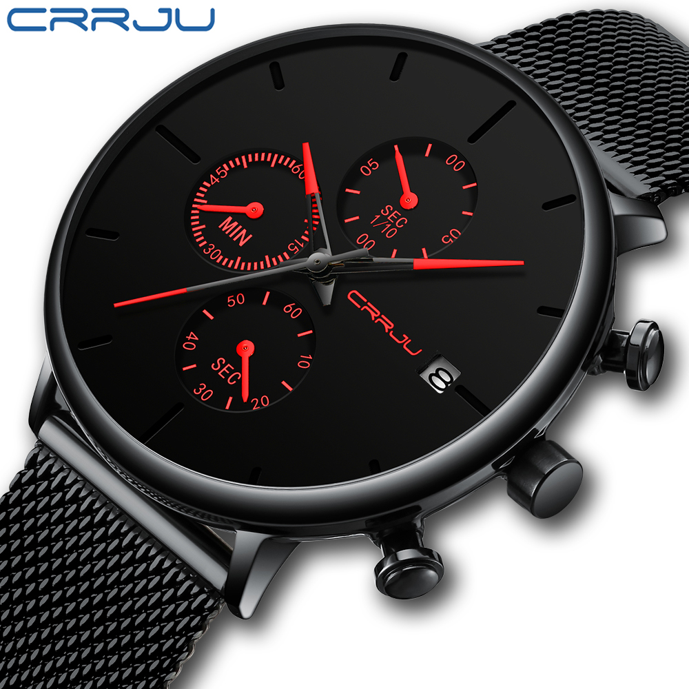 CRRJU Mens Watches Luxury Spor - Luxury Watch Unique review and price