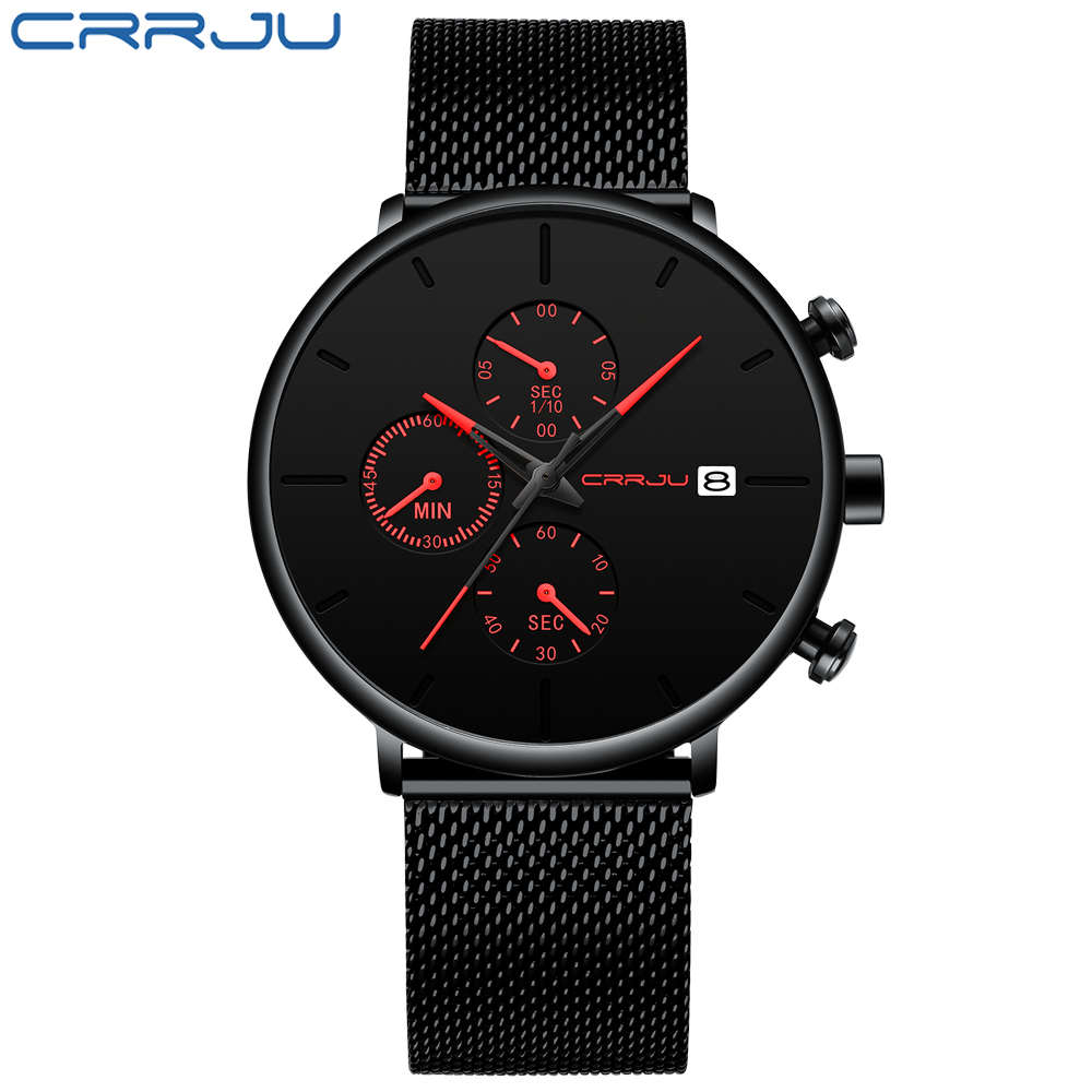 CRRJU Mens Watches Luxury Spor - Luxury Watch Unique review and price