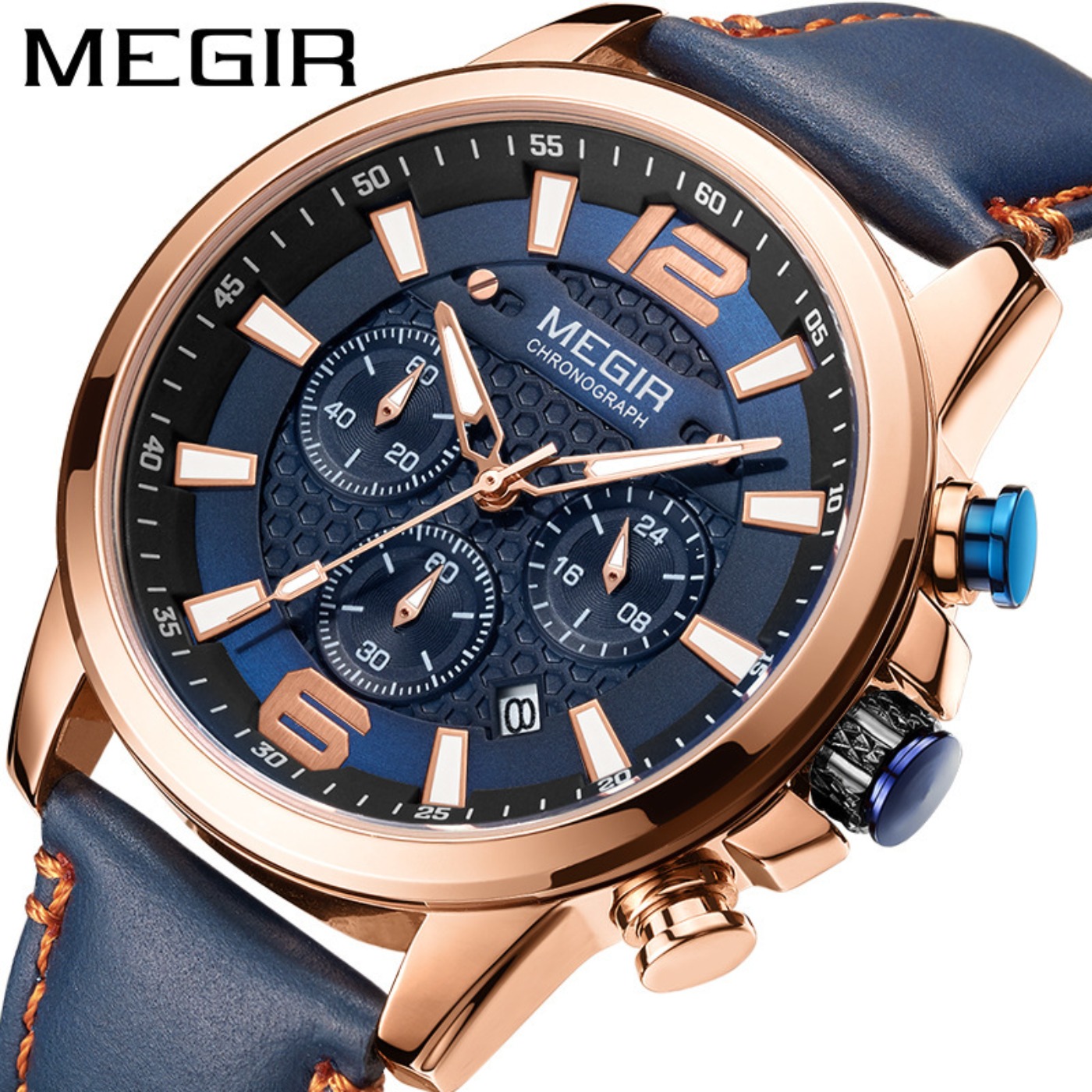 MEGIR 2020 Luxury Watches Men  - Luxury Watch Leather review and price