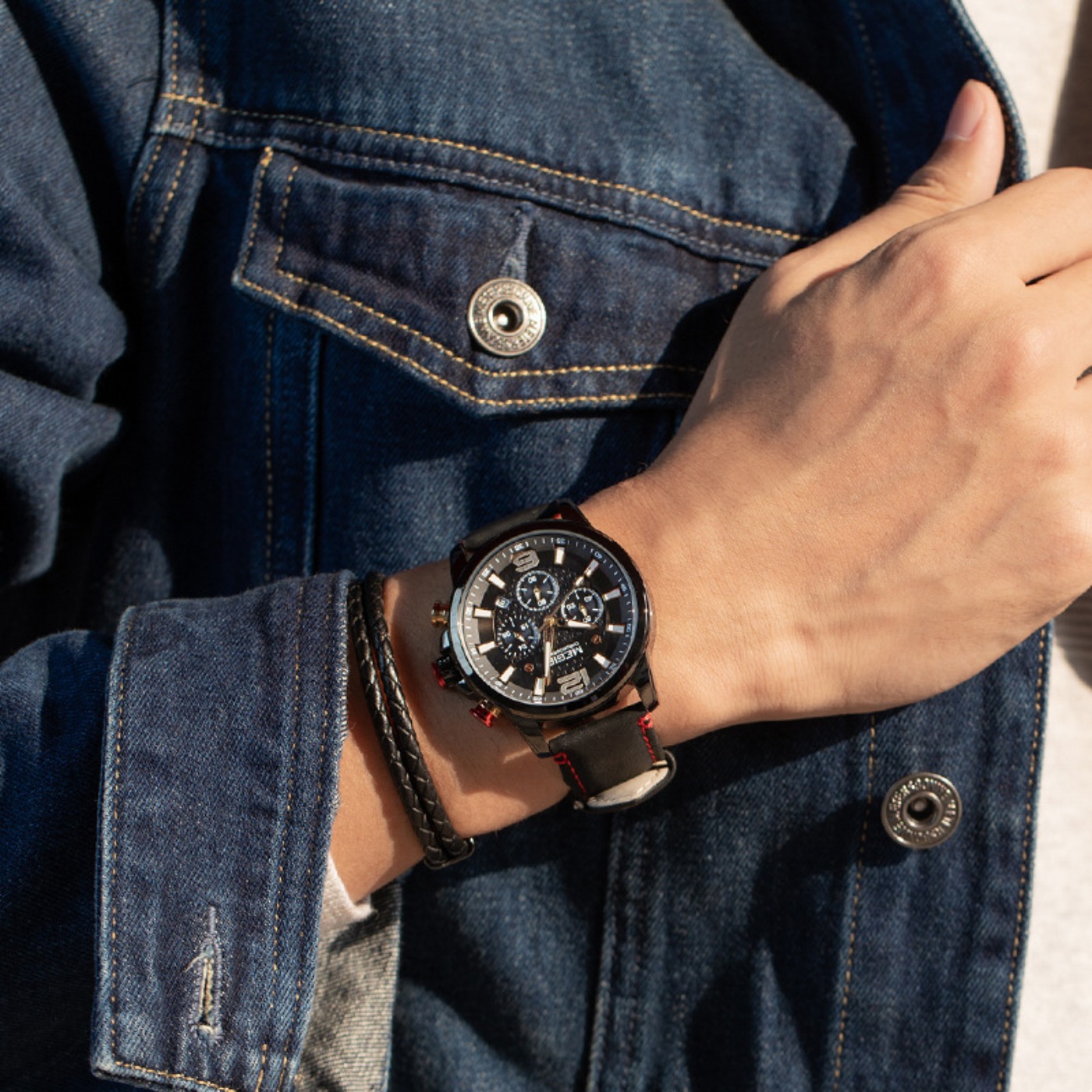 MEGIR 2020 Luxury Watches Men  - Luxury Watch Leather review and price