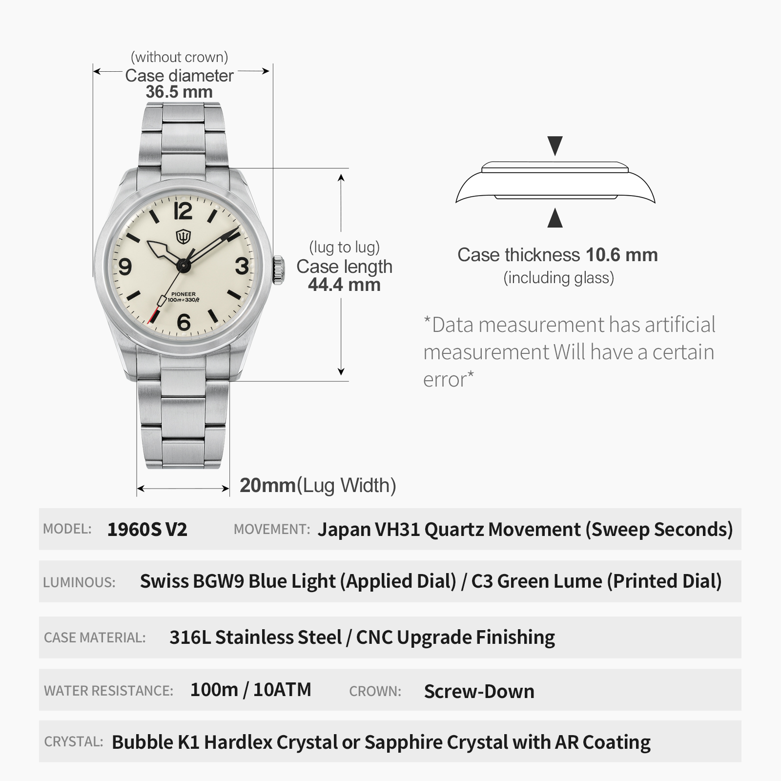 Watchdives WD1960S V2 Vintage  - Luxury Watch All Black review and price